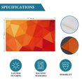 thumbnail image 6 of Red Orange Placemats Set of 4, Modern Abstract Ombre Geometric Washable Wipeable Table Mats for Dining Tables, Indoor Outdoor Kitchen Place Mats for Holiday Party Table Decor, 6 of 9