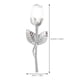 thumbnail image 2 of CRAFTHROU Flor De Cristal Con Tallo Para Hogar Con Acabado Multicolor, 2 of 8