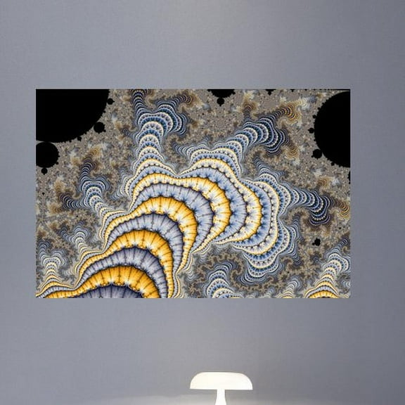 Wallhogs Backlund Fractal Plates Wall Mural