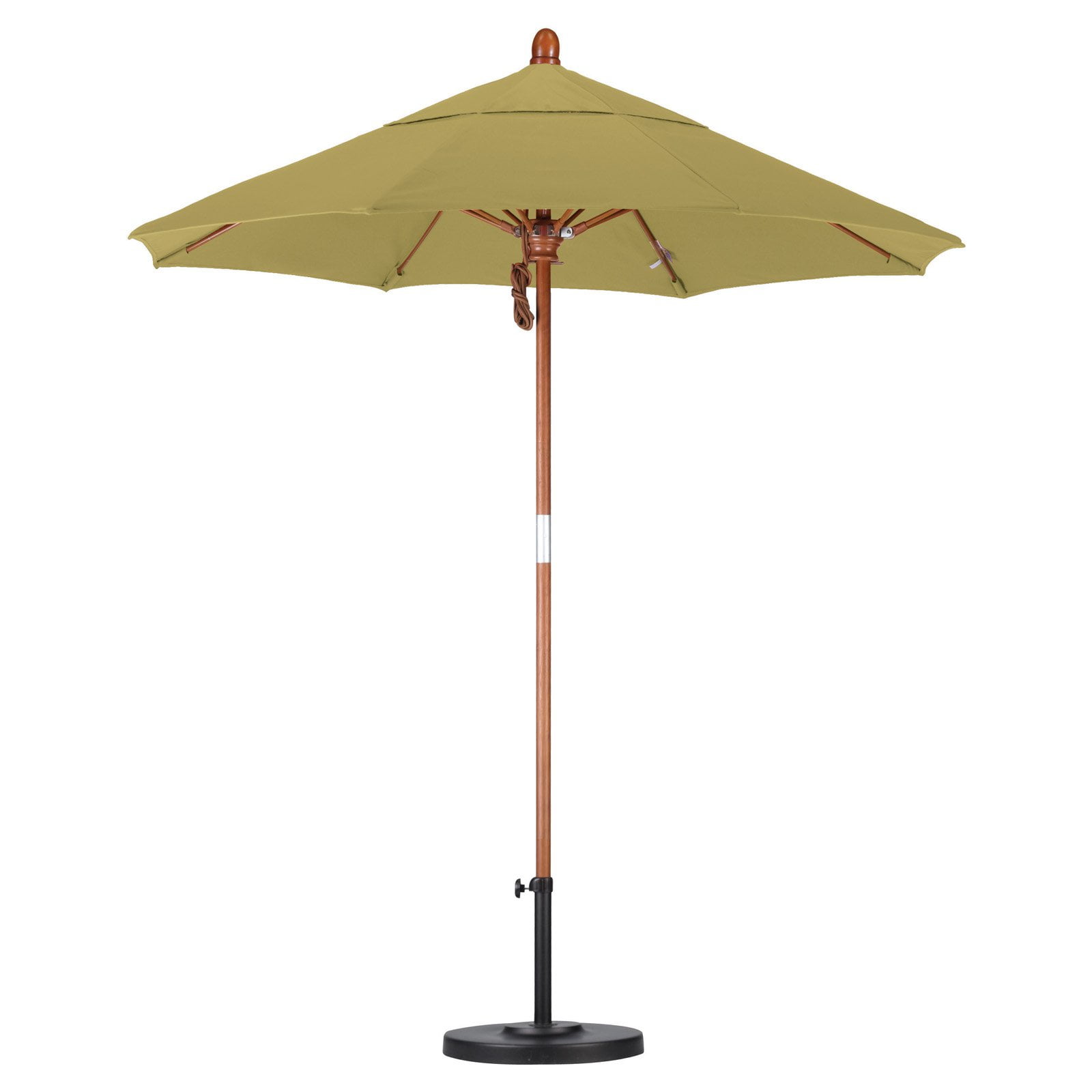California Umbrella 7.5 ft. Wood and Fiberglass Sunbrella Market