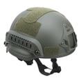 thumbnail image 4 of Casco militar ligero, verde, transpirable, protector de cabeza para juegos de guerra CS al aire libre., 4 of 14