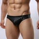 thumbnail image 5 of Hombres Imitación Del Acoplamiento Atractivo de Interior de material cuero Calzoncillo Retro Calzoncillos Negro M Colco Ropa hombre, 5 of 8