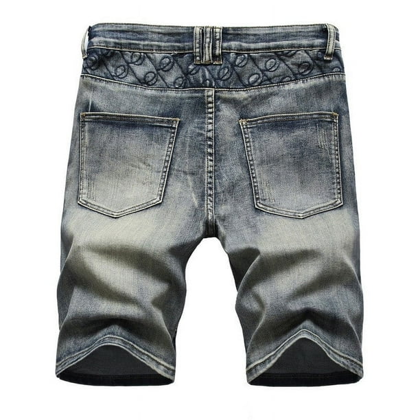 HOOMEUMY Clearance Men's Summer Slim Fit Straight Denim