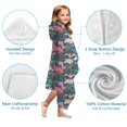 thumbnail image 7 of DarkGreen Dinosaurs Pattern Hooded Bath Towel，60"x35" for Ages 3 To 12 Kids, Quick Dry Lightweight Soft Microfiber Hood Beach Towel Cover Up for Kids, 7 of 7