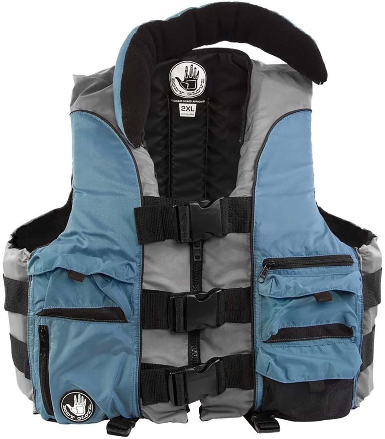 Body Glove Angler Unisex Adult Fishing PFD Life Jacket USCG Approved, Blue