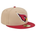 thumbnail image 3 of Men's New Era Tan Arizona Cardinals   Logo Main 59FIFTY Fitted Hat, 3 of 6