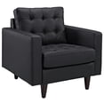 thumbnail image 2 of Modern Contemporary Living Room Sofa and Armchair Set of Two Black, 2 of 6