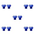 thumbnail image 1 of Redempat Enhanced Performance M10x25 Rearview Mirrors Thread Hole Plug Screw Bolts Blue Positive 10mm 5Set, 1 of 6