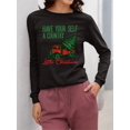 thumbnail image 2 of Country Little Christmas Holiday Women's Long Sleeve, 2 of 4