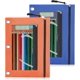 thumbnail image 1 of Estuche para lápices para carpeta de 3 anillas, paquete de 2 estuches con cremallera de doble capa, portalápices de malla transparente, organizador de papelería, estuche para útiles escolares y de, 1 of 8