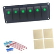 thumbnail image 1 of Interruptor Panel 6 Gang Shamjiam Etiqueta Preimpresa IP66 para Barco Coche Camiones, 1 of 8