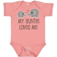 thumbnail image 3 of Inktastic My Auntie Loves Me Boys or Girls Baby Bodysuit, 3 of 5