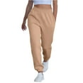 thumbnail image 2 of Womens Sweatpants 2025 High Waisted Baggy Joggers Sport Active Workout Pants with Pocket Trousers Camel XL, 2 of 6