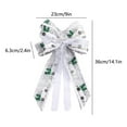 thumbnail image 2 of FastXmas Christmas Bowknot Decoration,Christmas Flocked Bows Decorations,9 x 14 Inch Lace Trim Small Ribbon Bows Hanging Ornaments,Crafts Bows Decorations for Xmas Tree,Holiday,Wedding,Home Decor, 2 of 6
