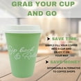 thumbnail image 3 of 3pcs Reusable Cup with Lid 17oz Sip Back & Relax Design Plastic Coffee Drinking Cups for Hot To-Go Cup Tea Hot Beverages for Home Office Travel Picnic Camping or  Everyday Use  (1pk) with Oggetto, 3 of 7