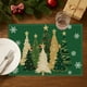 thumbnail image 4 of Uuiauoio Festive Christmas Tree Pattern Placemats Heat Resistant Table Mats for Holiday Dining Decor Party Dinner Settings and Seasonal Home Tableware,Seasonal Christmas Table Mats for Decoration, 4 of 6