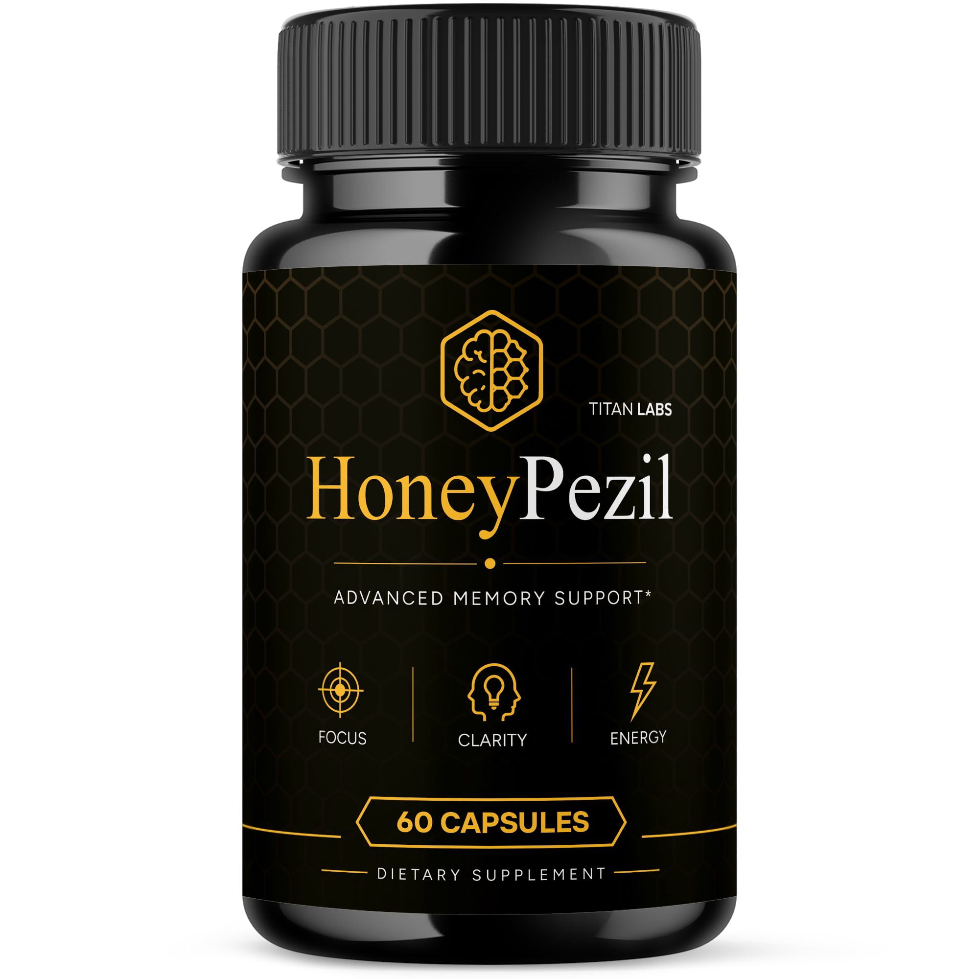 HoneyPezil Advanced Brain Support Pills Formula Supplement Honey Pezil Capsules (1 Pack)