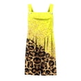 thumbnail image 4 of YeJammarp Linen Short Jumpsuits Womens Casual Summer Rompers Sleeveless Button Strap Graphic Loose Wide Leg Shorts (XXL, Yellow 01), 4 of 4