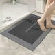 thumbnail image 5 of Alfombra de baño de diatomeas | Alfombra absorbente antideslizante para baño | Estera de diatomita sin pelo de secado rápido con respaldo de goma | Diseño Moderno Cuadrado de 16x24 pulgadas | Gris, 5 of 9