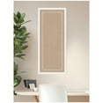 thumbnail image 3 of Kate and Laurel Framed Fabric Pinboard 18 x 42, White Scalloped Edge Printed Linen Decorative Bulletin Board for Use as a Vision Board or Wall Organization, Bethany White Frame, 3 of 8
