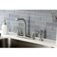 thumbnail image 2 of Kingston Brass KB718RXLSP Restoration 8-Inch Centerset Kitchen Faucet with Side Sprayer, Brushed Nickel, 2 of 4