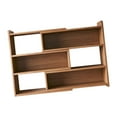 thumbnail image 1 of Tnarru Wooden Bookcase Cube Storage Organizer Shelf Modern Retractable Bookshelf Book Rack for Study Room Small Space Bedroom Indoor 40cm to 70cm, 1 of 8