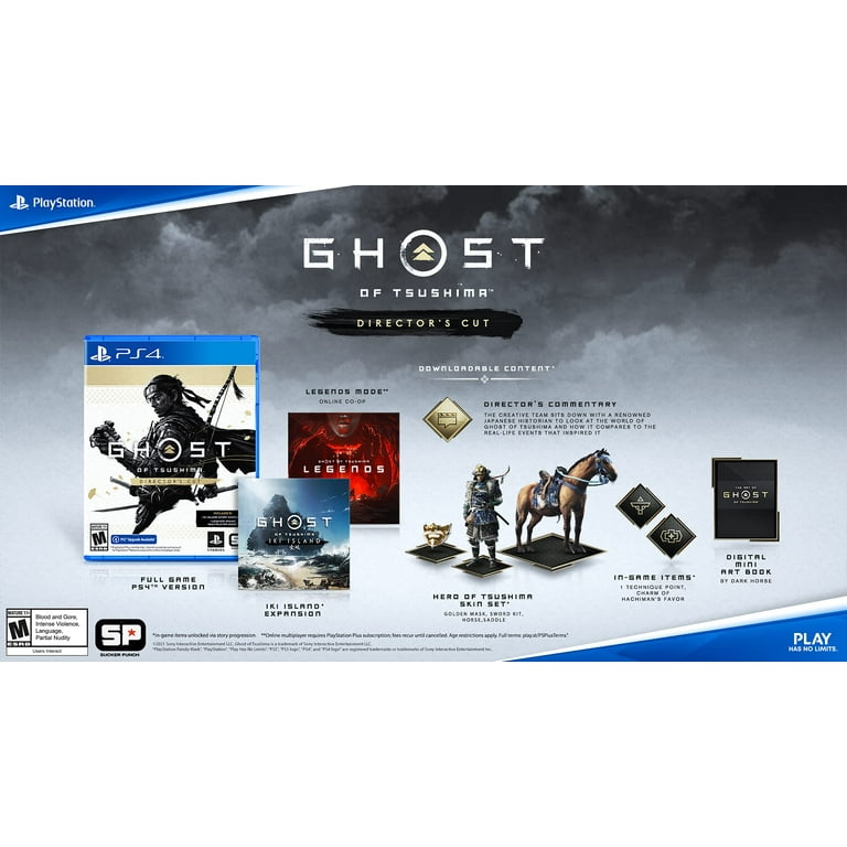 PlayStation4 - PS4 500gb 新品未開封 ゴーストオブツシマ ザラストオブアス2 Sony, PlayStation 4 Game, Ghost of Tsushima Director's Cut, Mature