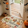 thumbnail image 6 of HomeKingdee Pumpkins Leaves Fall Door Mat Welcome Decorative Doormat Autumn Harvest Thanksgiving Rustic Low-Profile Floor Rug Switch Mat, 6 of 6