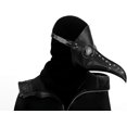 thumbnail image 4 of PU Leather Plague Doctor Mask, Halloween Costume Bird Death Mask, 4 of 5