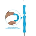 thumbnail image 3 of Unique Bargains Archery Bowstring Finger Saver 2 Inch/1.2 Inch Silicone Finger Guard for Adult, Blue, 2 Pack, 3 of 5
