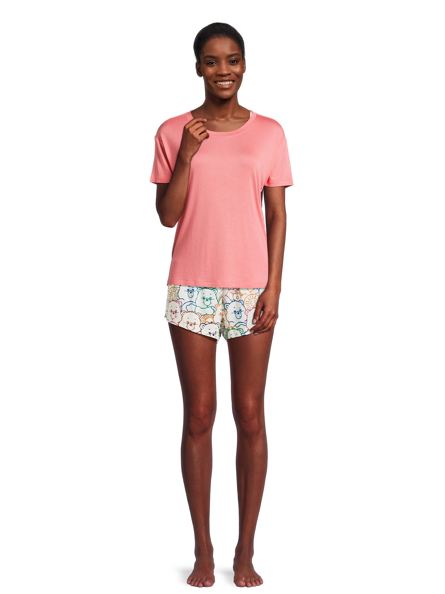 Care Bears Women's Print Sleep Shorts, 2-Pack, Sizes XS-3X