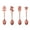 Rose Gold, variant on Ludlz 4Pcs Espresso Spoons, Mini Coffee Spoon, Stainless Steel Small Spoons for Dessert, Christmas Stainless Steel Coffee Tea Mixing Spoons Dessert Snacks Tableware