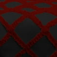 thumbnail image 4 of D.N.G. BEDDINGS 5 Piece Luxury Two Tone Diamond Ruffle Pattern Comforter Set Premium Super Soft All Season 800 Thread Count, 100% Egyptian Cotton, Full/Queen Size Burgundy/Black Solid Color, 4 of 4