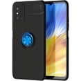 thumbnail image 1 of HAHDAXIA Compatible for Case Huawei Honor X10 Max, 360°Rotatable Metal Ring Bracket Cover for Magnetic Car Mount, Shockproof TPU Phone Case Black Blue & 2X Screen Protector, 1 of 1