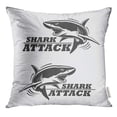 thumbnail image 1 of RYLABLUE Blue Angry The Emblem with Shark for Sport Team Cartoon Throw Pillowcase Cushion Case Cover, 1 of 1