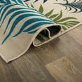 thumbnail image 5 of World Rug Gallery Contemporary Floral Leaves Flatweave Indoor/Outdoor Area Rug - MULTI 5' X 7', 5 of 9