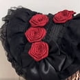 thumbnail image 6 of Slccxzc Sweet Lolita Hat with Tassels and Lace Decor Victorian Hat Self-Tied Headscarf for Tea Party, 6 of 7