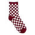 thumbnail image 4 of Joyspun Women’s Checkered Dress Crew Socks, 4-Pack, Shoe Sizes 4-10, 4 of 6