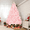 Pink, variant on SOLAURA 6ft Blue Unlit Christmas Tree, Snow Flocked Hinged Artificial Xmas Tree, with Metal Stand and 800 Branch Tips for Seasonal Holiday Decoration