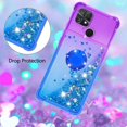 thumbnail image 5 of Slim Fit Phone Case for Xiaomi Poco C40, Bling Shiny Quicksand Effect TPU Bumper Case with Four Corners Heavy Protection Anti-Fall Cover for Xiaomi Poco C40,Purple Blue, 5 of 15