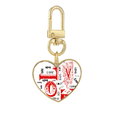 thumbnail image 1 of Saint Valentin Rouge Noir Amour Or Coeur Porte-Clés en Métal Porte-Clés, 1 of 3