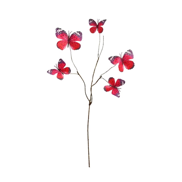 Decoraciones de Árbol de Navidad Flor de Mariposas de Rama Muerta Artificial Azul para Árbol de Navidad Y Decoración Del Hogar