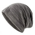 thumbnail image 1 of 2025 New Solid Color Hats For Man Male Classical Hip Hop Bonnet Caps Soft Cotton Windproof Headgear Autumn Spring grey One Size, 1 of 6