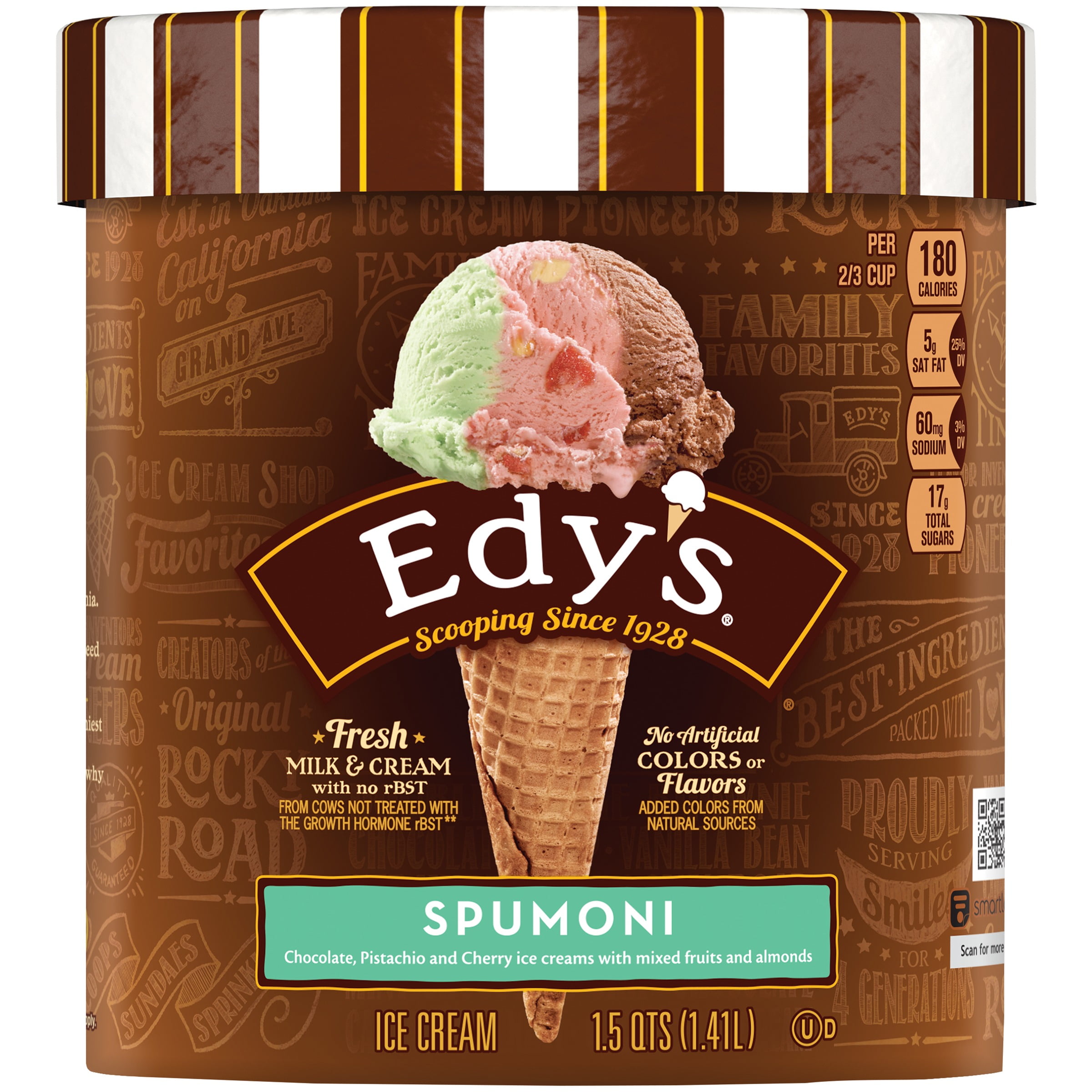 EDYS/DREYERS Spumoni Ice Cream 1.5 qt. Tub