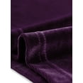 thumbnail image 5 of INSPIRE CHIC Women's Gochic Ruffled Stand Collar Cutout Long Sleeve Velvet Blouse S Plum Purple, 5 of 6