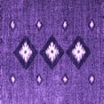 thumbnail image 1 of Ahgly Company Indoor Square Abstract Purple Contemporary Area Rugs, 3' Square, 1 of 4