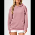 thumbnail image 4 of Sudadera con Capucha para Mujer, de Forro Extragrande, de Larga, Cómoda e Informal, Estilo Otoño 2025, Y2K Rosa L, 4 of 8