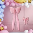 thumbnail image 5 of Large Pink Bow Wedding Party Birthday Decoration 18Inch Big Wall Decor Backdrop Large Wedding Bridal Shower Bachelorette Party Engagement Bow Themed Party Decorations for Room Decor, 5 of 6