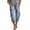 *Light Blue, variant on ClodeEU Women's High Waist Drawstring Capri Shorts,Casual Baggy Knee Length Shorts with Pockets Army Green,Women's Plus L
