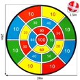 thumbnail image 5 of Casewin Large Dart Board for Kids, 28.7 inch Board Game with 16 Sticky Balls (4 Color) and Hook, Safe Indoor Outdoor Toy Party Games for Boys Girls Age 3-12, 5 of 5